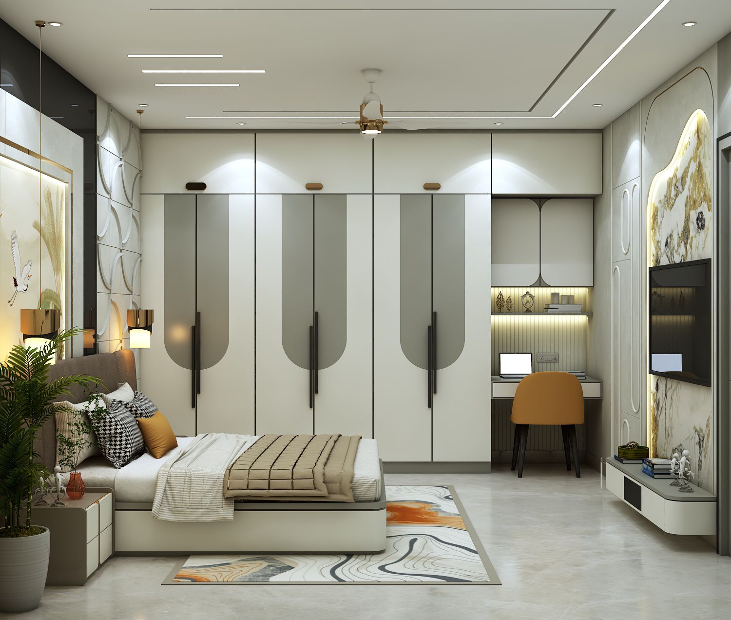 Bezzie timeless master bedroom interior project
